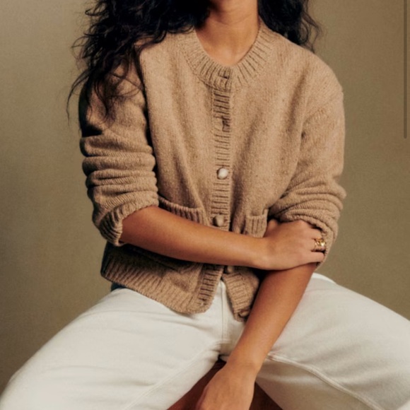 Sezane Sweaters - Sezane Edouard Cardigan - Natural Beige